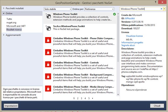 The Phone Toolkit on Nuget